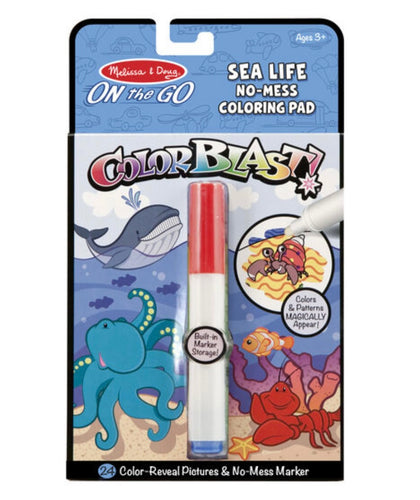 On the Go ColorBlast No-Mess Coloring Pad - Sea Life