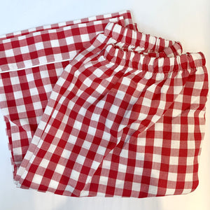 Adult, Red Check Pajama Pants