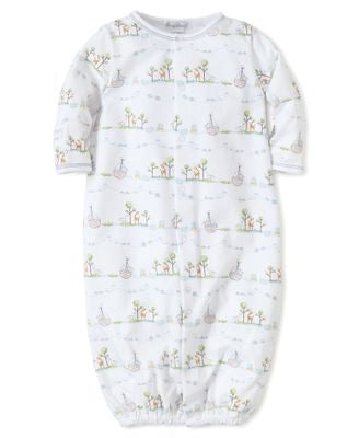 Noah’s Ark Print Conv. Gown, Blue