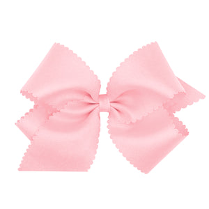 King Grosgrain Scalloped Edge Bow(9795)