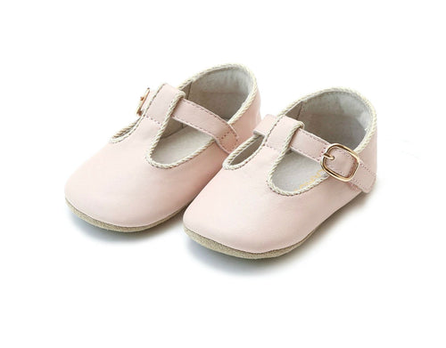 Evie T Bar Crib Mary Jane, Blush