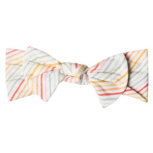Copper Pearl Knit Headband Bow(prints)
