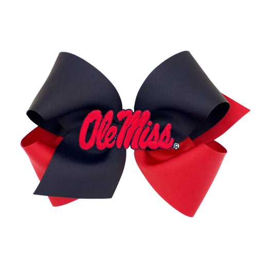 Ole Miss College Patch Bow
