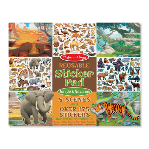 Reusable Sticker Pad - Jungle & Savanna