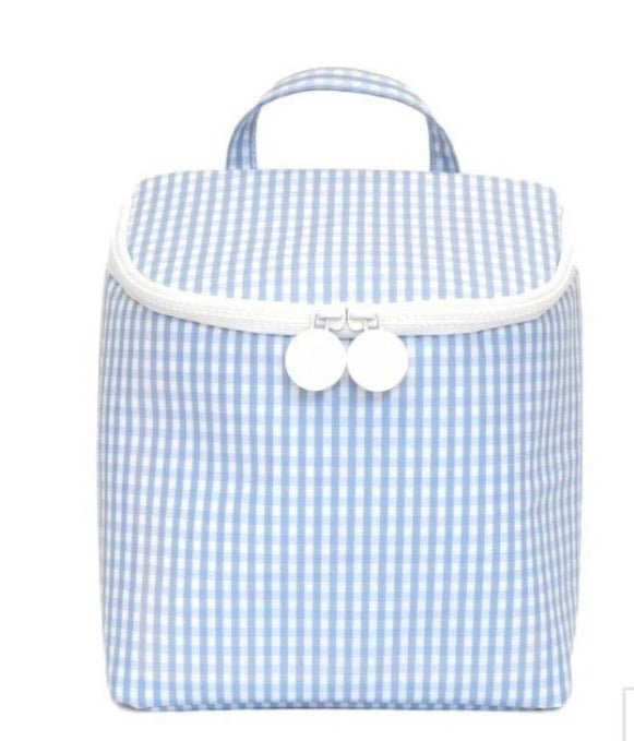 Take Away Lunch Bag- Gingham Sky
