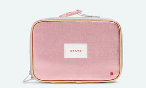 Pink/Silver Metallic Rodgers Lunch Box