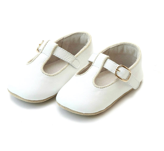 Evie T Bar Crib Mary Jane, White