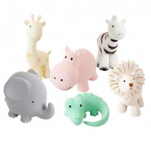 My First Zoo Organic Natural Rubber Rattle, Teether & Bath Toy