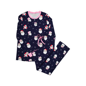 Pimberton Pinot PJ Set (Ladies) Dear Santa With Hamptons Hot Pink