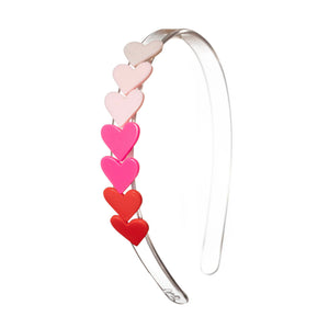 Valentine Heart Acrylic Headbands