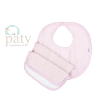 Paty Bib & Burp Set, Pink