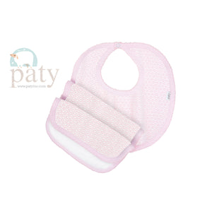 Paty Bib & Burp Set, Pink