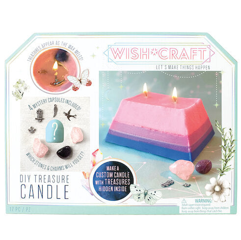 Wish*Craft DIY Treasure Candle w Stones & Charms
