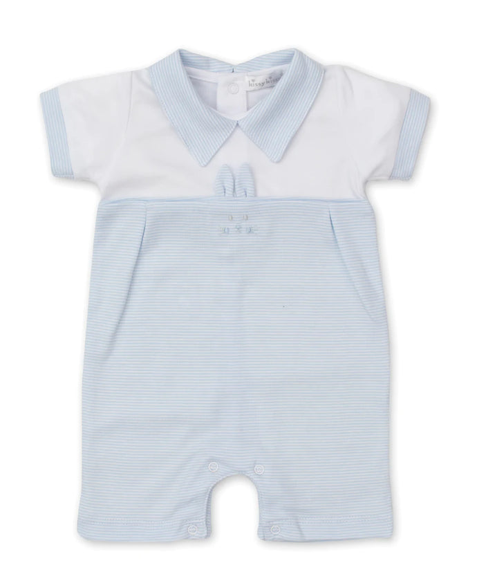 Bunny Burrows Short Playsuit, Light Blue