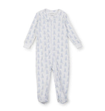 Blue Bunny Tails Parker Zipper Pajama