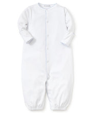 Dots Print Converter Gown, white/blue
