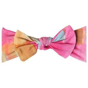 Copper Pearl Knit Headband Bow(prints)