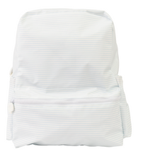 Light Blue Stripe Large Backpack