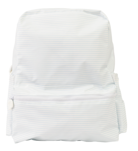 Light Blue Stripe Large Backpack