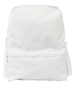 Light Blue Stripe Large Backpack