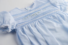Blue Floral Bullions & Lace Romper