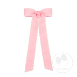 Mini Moonstitch Longtail Bow Light Pink/white