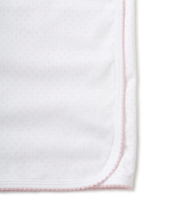 White/Pink New Kissy Dots Print Blanket