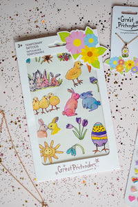 SPRING FLOWERS TEMPORARY TATTOOS