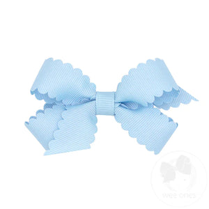Mini Grosgrain Scalloped Edge Bow(9791)