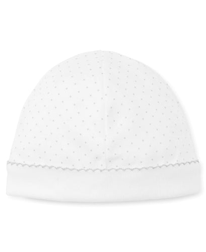 White/Silver New Kissy Dots Print Hat
