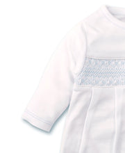 Charmed Hand Smocked Blue Sack Gown