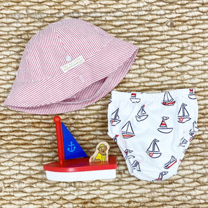 Beaufort Bucket Richmond Red Seersucker