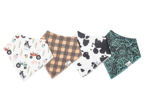 Copper Pearl Bandana Bib Set