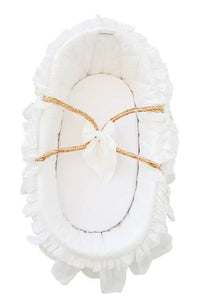The Proper Peony Ecru Moses Basket