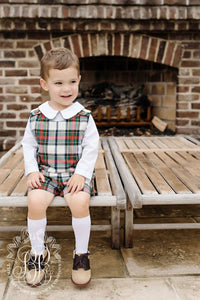 Peter Pan Collar Shirt(LS Woven) Aiken Place Plaid