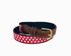 Child’s Belt, Baseball on navy