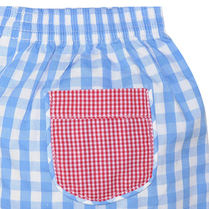 Blue/Red Boys Short Set