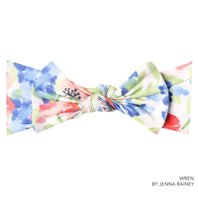 Copper Pearl Knit Headband Bow(prints)