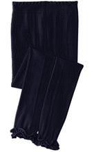 Footless Ruffle Tights, Navy