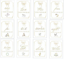 Platinum Month by Month Baby Cards