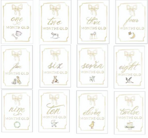 Platinum Month by Month Baby Cards