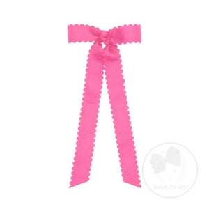 Mini Scallop Trim Longtail Bow
