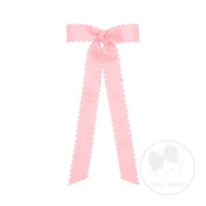 Mini Scallop Trim Longtail Bow