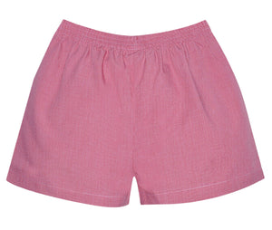 Red Micro Gingham Short