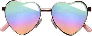 Roxie Heart frame mirrored lenses