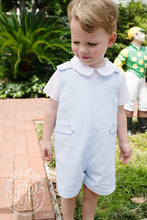 Peter Pan Collar Shirt & Onesie (Short Sleeve Woven) Worth Avenue White