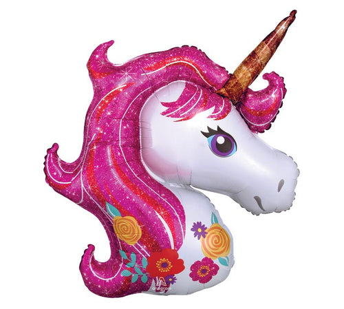 Pink Mane Unicorn Balloon