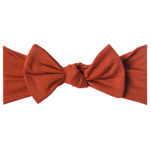 Copper Pearl Knit Headband Bow(prints)