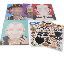 Make-a-Face Crazy Characters Stickers Pad