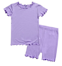Shirring Short light Purple Set